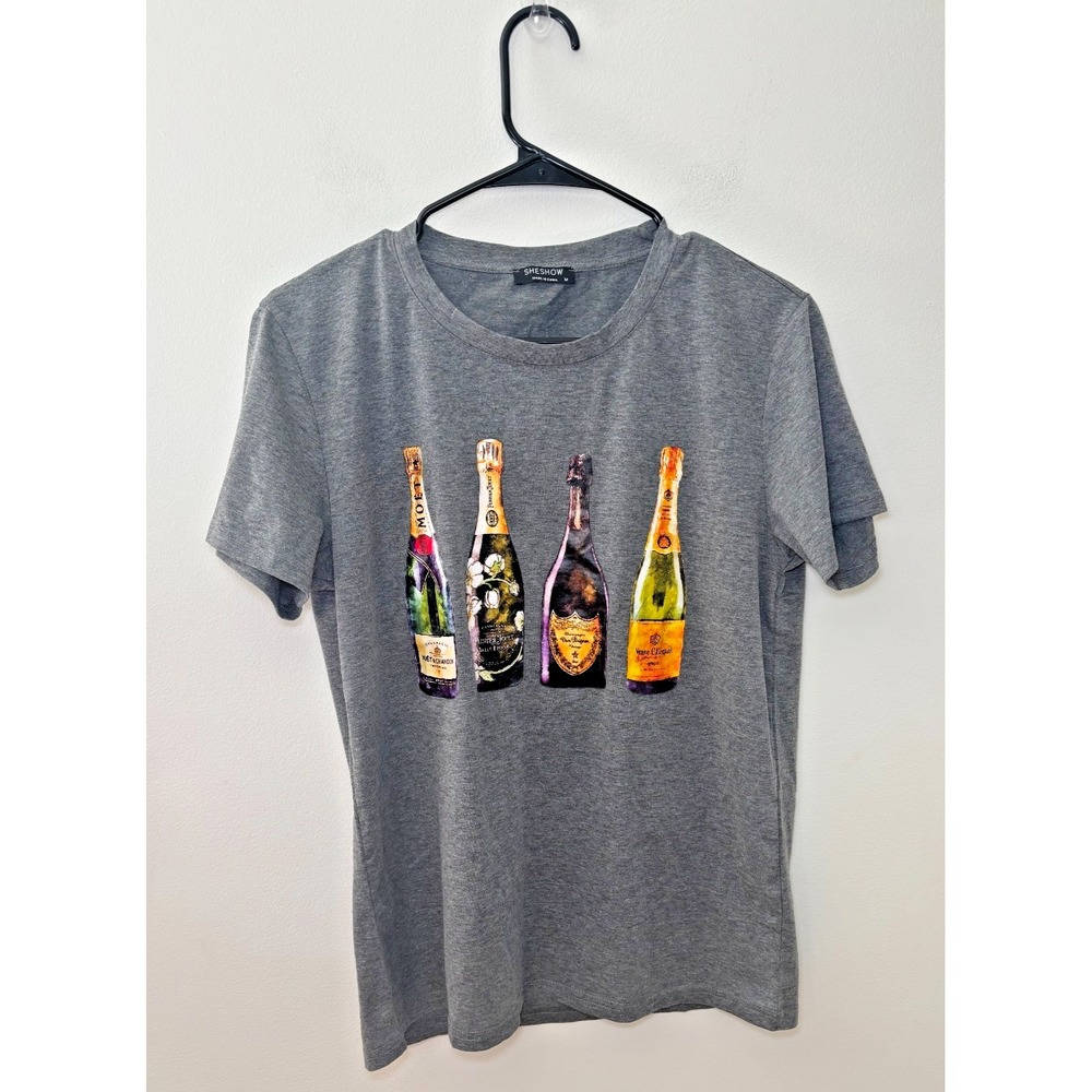 SheShow Graphic T-Shirt Women's Size Medium Tuscan Wine